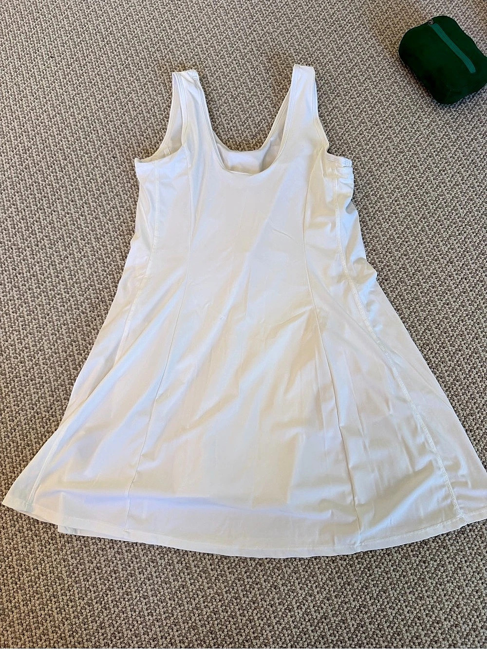 Lolë White Tennis Dress with Built-In Shorts, Size M